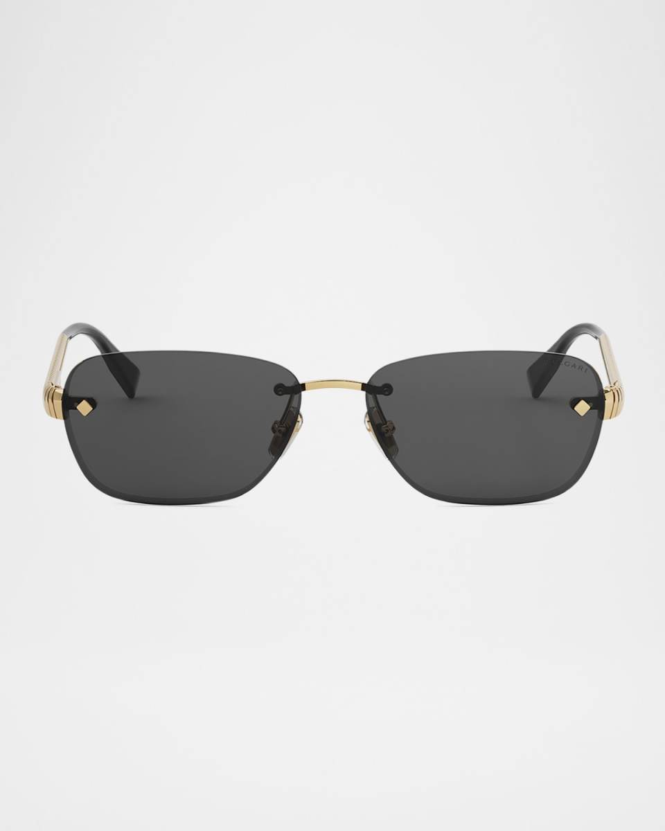 Tubogas Rimless Metal Rectangular Sunglasses